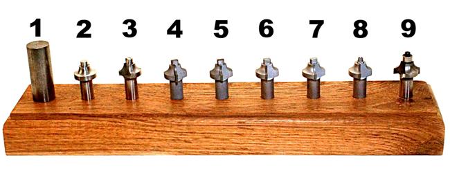 Whiteside Router Bit progression