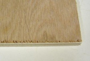 tearout on veneered wood